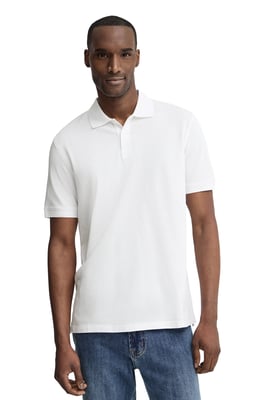 Cotolino-Poloshirt weiß mit Polo Club Patch