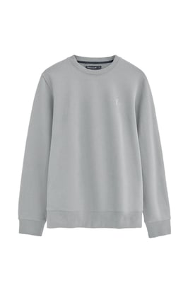 Sweatshirt grau im Relaxed Fit mit Rigby Go Stickerei
