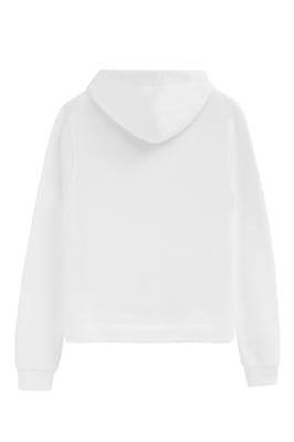 Sweatshirt weiß im Regular Fit mit Kapuze und Rigby Go Logo