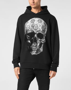 Sweatshirt Mit Kapuze Skull