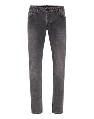 Jeans Gerader Schnitt Camouflage