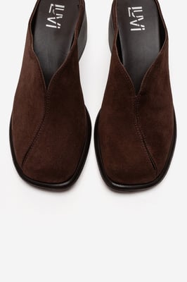 Ardent Leder Blockabsatz Mule