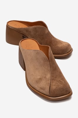 Ardent Leder Blockabsatz Mule
