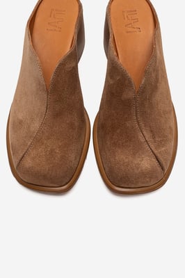 Ardent Leder Blockabsatz Mule