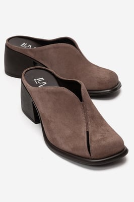 Ardent Leder Blockabsatz Mule