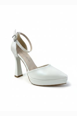 Aster Spitzer Zehenbereich Hochzeit Plateaupumps