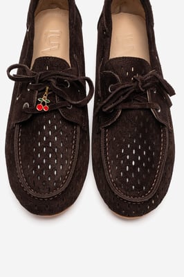 Stevo Leder Schnürer Loafer