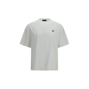 Fred Perry Weißes Baumwoll-T-Shirt