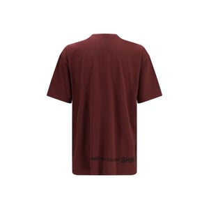 Comme Des Garçons Bordeaux Baumwoll-T-Shirt