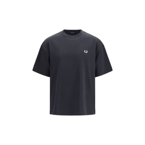 Fred Perry Schwarzes Baumwoll-T-Shirt