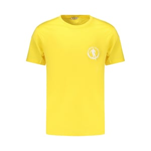 Bikkembergs Gelbes Baumwolle Herren T-Shirt