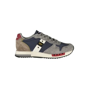 Blauer Blue Polyurethan Herren Sneaker