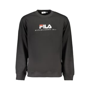 Fila Schwarzes Baumwoll-Herren-Sweatshirt