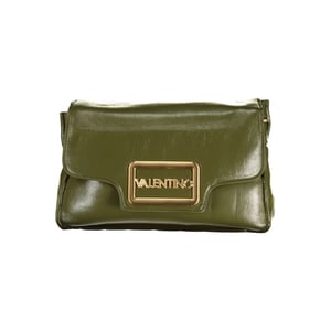 Mario Valentino Verde Polyurethan Damen Handtasche mit verstellbarem Tragriemen