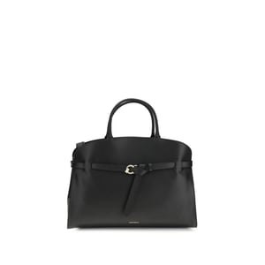 Coccinelle Schwarze Kalbsleder Bos Taurus Handtasche