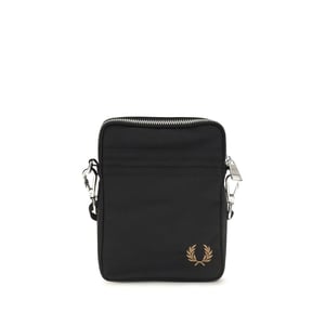Fred Perry Schwarze Nylon-Umhängetasche