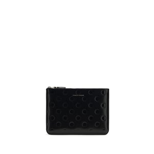 Comme Des Garçons Schwarzes Kalbleder Bos Taurus Wallet