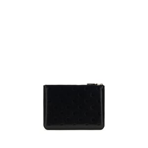 Comme Des Garçons Schwarzes Kalbleder Bos Taurus Wallet