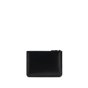 Comme Des Garçons Schwarzes Kalbleder Bos Taurus Wallet