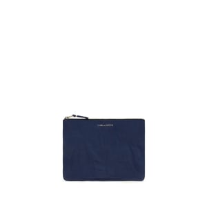 Comme Des Garçons Blaue Kalbleder Bos Taurus Geldbörse