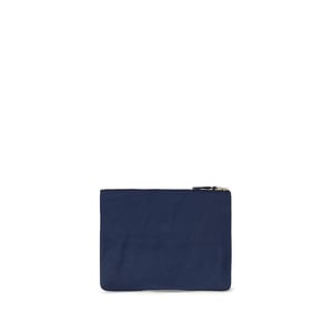 Comme Des Garçons Blaue Kalbleder Bos Taurus Geldbörse