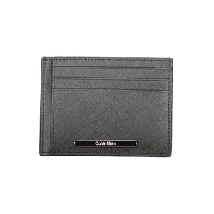 Calvin Klein Schwarzes Leder Herren Geldbeutel Etui