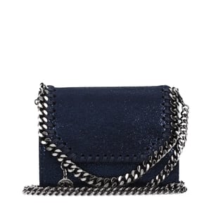Stella McCartney Blaue Lederbörse