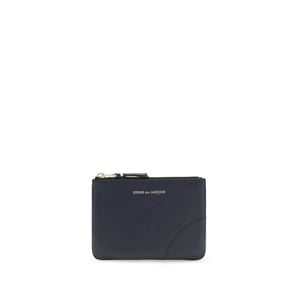 Comme Des Garçons Blau Kalbleder Bos Taurus Geldbörse
