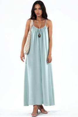 Lässiges Maxi-Woven-Kleid