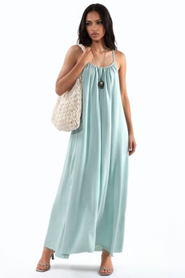 Lässiges Maxi-Woven-Kleid