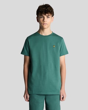 Baumwoll-T-Shirt mit Rundhalsausschnitt