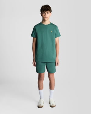 Baumwoll-T-Shirt mit Rundhalsausschnitt