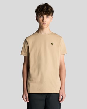 Baumwoll-T-Shirt mit Rundhalsausschnitt