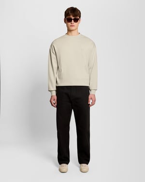 Lässiges Rundhalsausschnitt Sweatshirt