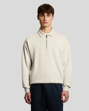 1/4 Zip Kragen Sweatshirt