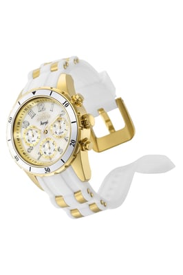 Invicta Angel 24901 Damenarmbanduhr - Quartz Uhrwerk - Edelstahl mit Weißem Zifferblatt - 40 mm