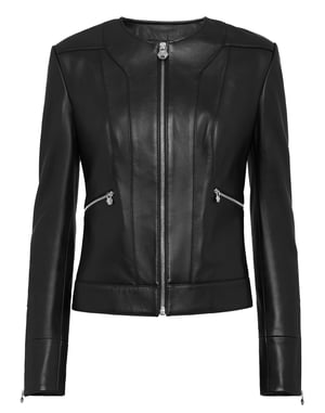 Leder Biker-Jacke
