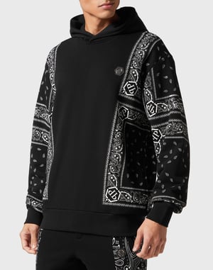 Kapuzen-Sweatjacket Paisley