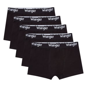 Wrangler – 5er-Pack – Boxershorts – Schwarz