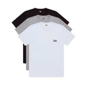 Lee – 3er-Pack – Schwarz/Grau/Weiß