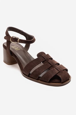 Devora Leder Blockabsatz Sandale