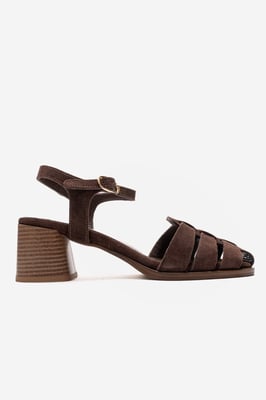 Devora Leder Blockabsatz Sandale