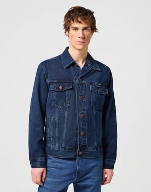 Wrangler - AUTHENTIC JACKET COALBLUE STONE