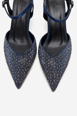 Vilka Verzierte Slingback Kitten-Heel-Pumps