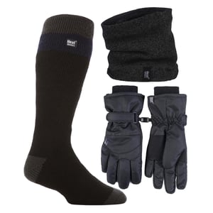 Herren Ski Set: Halswärmer, Handschuhe & Thermo-Ski-Socken Wintersportbekleidung