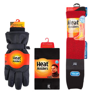 Herren Ski Set: Halswärmer, Handschuhe & Thermo-Ski-Socken Winterbekleidung