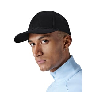 Beechfield - "Urbanwear" Snapback Mütze 6 Segmente für Herren/Damen Unisex (Schwarz)