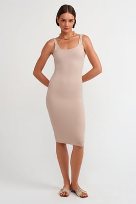 Ärmelloses Bodycon-Midikleid