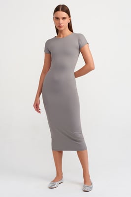Damen Bodycon Midi Kleid