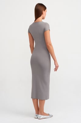 Damen Bodycon Midi Kleid
